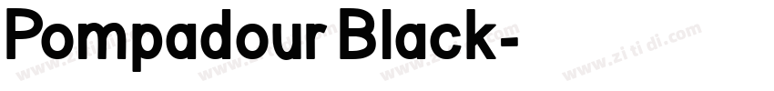 Pompadour Black字体转换
